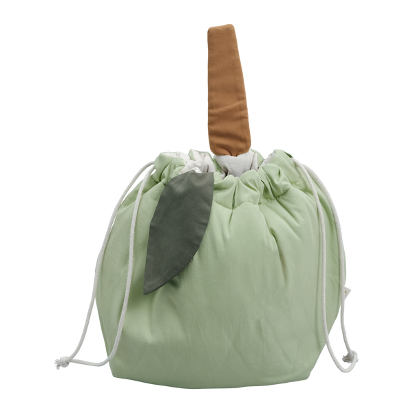 fabelab green apple storage bag for playroom