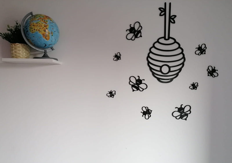 Wooden Beehive Wall Art
