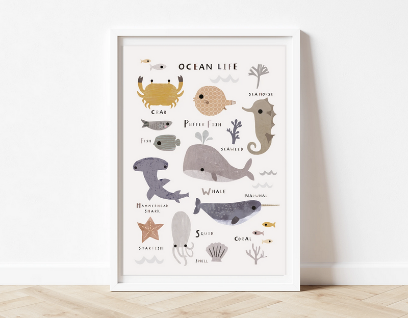 Ocean Life Print (A3)