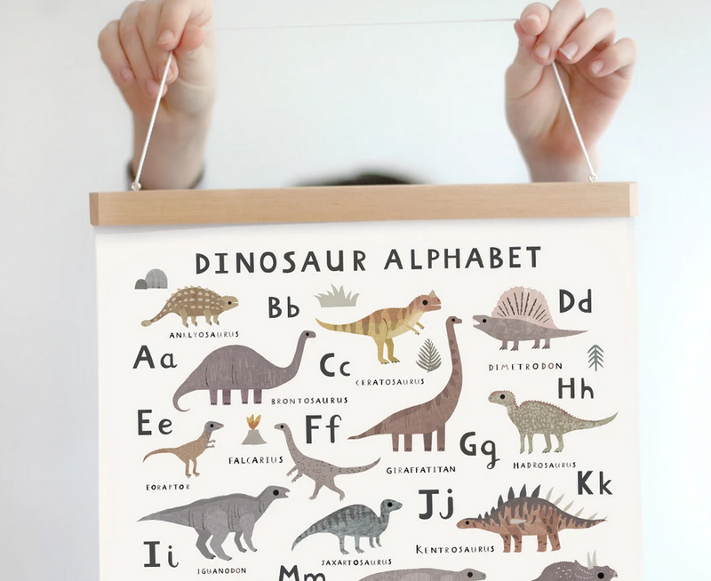 Dinosaur Alphabet Print - A3