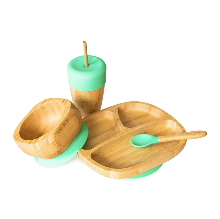 Eco Rascals Toddler Plate, Straw Cup, Bowl & Spoon Gift Set