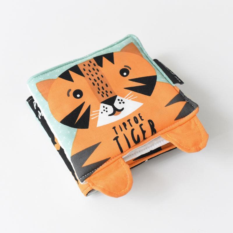 Wee Gallery Tip Toe Tiger - Baby's First Soft Book