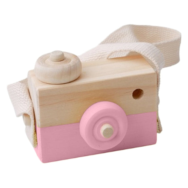 Pink Wooden Toy Camera